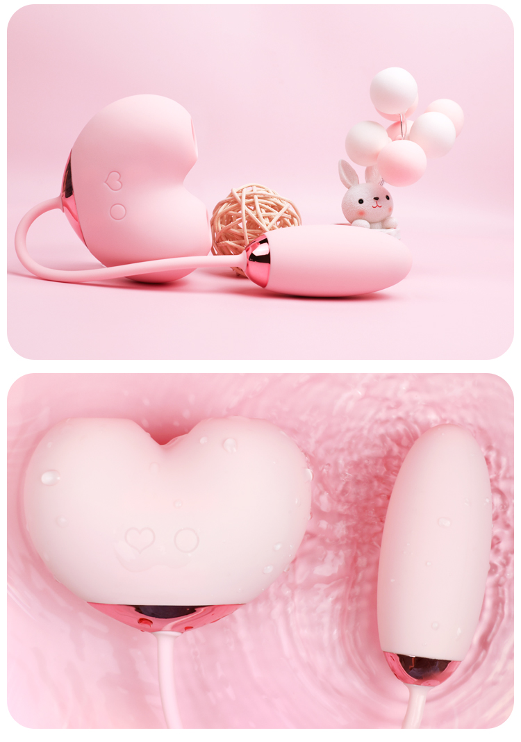 SVAKOM - Magic Heart Plus Licking & Sucking Vibrator - Pink photo-4