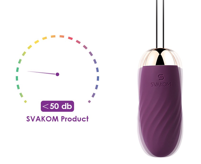 SVAKOM - Elmer Remote Control Egg Vibrator - Violet photo-5