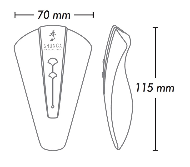 Shunga - Obi Clitoral Massager - Black photo-5