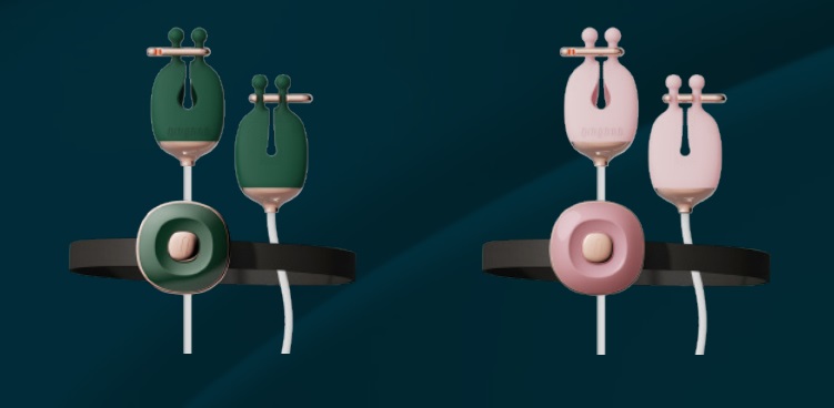 Qingnan - Vibro Nipple Clamps Set #2 - Green photo-10