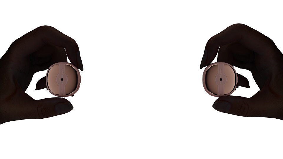 Qingnan - Wireless Vibro Nipple Clamps #3 - Flesh Pink photo-4